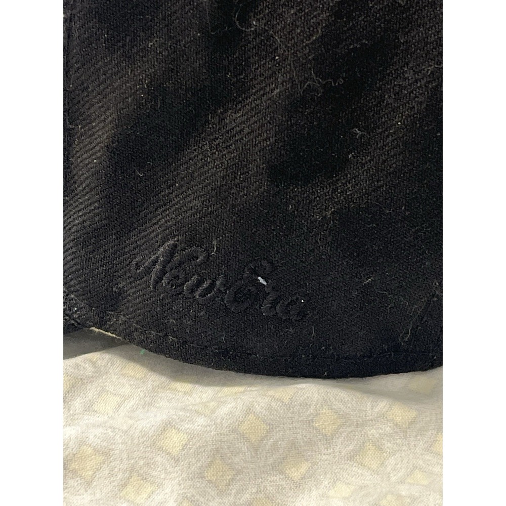 Fear Of God Essentials Hat Cap Fitted 7-1/4 Black Wool New Era MLB Baseball MLB - Picture 5 of 8